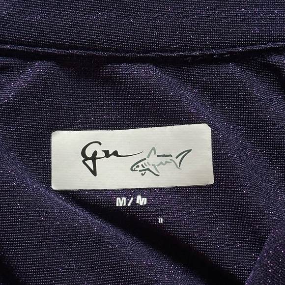 Greg Norman Purple Metallic Women’s 1/4 zip Golf Pullover Size M Sparkly - Picture 5 of 6